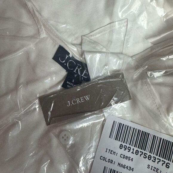 NWT J CREW Goldie top in satin in IVORY - Picture 9 of 9
